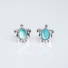 Load image into Gallery viewer, Sea Turtle Stud Earrings