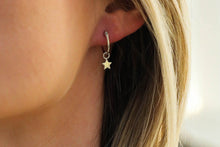 Load image into Gallery viewer, Star Hoop Earrings

