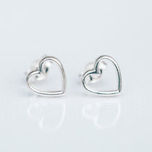 Load image into Gallery viewer, Open Heart Stud Earrings
