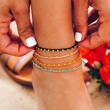 Load image into Gallery viewer, Gold Stitched Beaded Anklet
